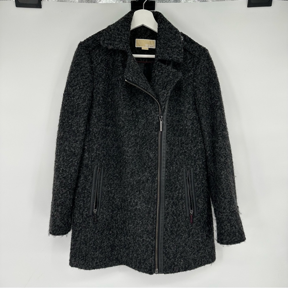 Michael Michael Kors Wool Blend Charcoal Grey Coat Sz 8P